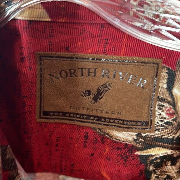 North River Outfitters Vintage Motorcycle Americana Button Down Shirt. Size XL. - Picture 4 of 8